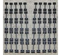 ULEIVA Lot de 50 connecteurs de rail compatibles avec Märklin L11500 11500 LGB Trace G - Accessoires de chemin de fer