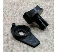 ULEIVA Lot de verrous rotatifs noirs compatibles avec Audi Triangle de signalisation A4 B6 B7 & A6 C5 4B avec bouton rotatif de rechange Bouton de rechange (noir)