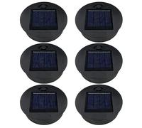 ULEMONDEE Lot de 6 lampes solaires de rechange, 7 cm/8 cm, panneau solaire de rechange pour lampes de jardin (7 cm)