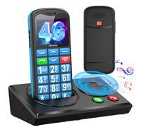 uleway 4G Téléphone Portable Senior Débloqué avec Station de Charge Bluetooth |Son Fort, Telephone Portable Senior Basique Nano SIM avec Grosse Touche,Clavier Large,Fonction SOS,Numérotation Rapide