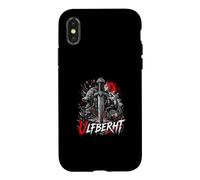 Ulfberht Épée Viking Loup Runes Norse Rouge Lune Coque pour iPhone X/XS