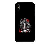 Ulfberht Épée Viking Loup Runes Norse Rouge Lune Coque pour iPhone XS Max