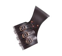 ULFBERTH Support De L'Épée Réglable En Cuir Marron - Ceinture D'Épée