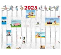 Uli Stein Calendrier annuel 2025 : calendrier poster : calendrier mural | Sous-main idéal (calendrier Uli Stein 2025)