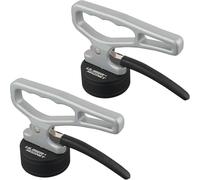 ULIBERMAGNET Lot de 2 outils de ramassage magnétiques puissants avec fermeture rapide - Collecteur de matériaux portable avec poignée ergonomique pour plaque de fer, acier à outils, découpe laser