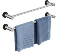 ULIBERMAGNET Porte-Serviettes magnétique, Barre magnétique en Argent avec Longueur réglable, en Nickel brossé antidérapant en Acier Inoxydable pour réfrigérateur, Four, Lave-Vaisselle, Lave-Linge (2