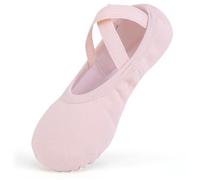 Ulicox Chausson de Ballet Fille Demi Pointe Danse Classique Femme Élastique Chaussure Danse pour Yoga Performance Gymnasti Rose 33
