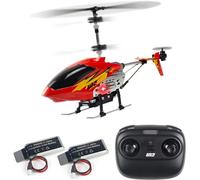 Ulifance U12 Hélicoptère RC d'intérieur pour enfants hélicoptère télécommandé avec lumière LED One Key Take/Off Maintien en hauteur RC Avion Jouet Cadeau pour garçons et filles Rouge
