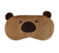 Ulife Mall Joli masque de sommeil pour enfant - Motif cochon d'eau - Doux et moelleux - En peluche - Fraise - Bandeau pour les yeux - Pour filles, garçons, femmes, hommes, fêtes et voyages