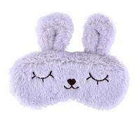 Ulife Mall Masques de Sommeil Mignon Lapin Animaux Drôle Masque de Nuit en Peluche pour Dormir Voyage avec Bande Élastique Masque pour les Yeux Couverture pour Enfant Femme Filles