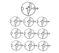 Ulifebet Lot de 10 joints d'étanchéité de cuvette de carburateur compatibles avec les tondeuses à gazon Nikki Troy-Bilt Toro, moteur Briggs Stratton de remplacement 698781