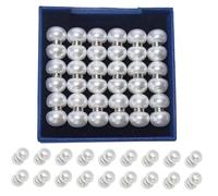 UlifeBetter Lot de 18 paires de pinces magnétiques pour hijab - Sans couture - Double perle - Épingles décoratives amovibles - Accessoires élégants pour mariage, voile, écharpes, robes, châles (10 mm)