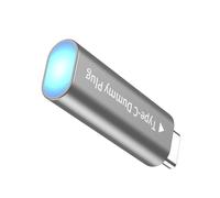 ULIJTH Adaptateur virtuel en alliage d'aluminium de type C avec puce EDID programmable pour contrôle à distance sans pilote, émulateurs d'affichage Plug and Play