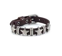 ULIJTH Bracelet de motard en cuir, style punk, vintage, boucle de ceinture, bijou en cuir pour homme, taille unique, Comme décrit