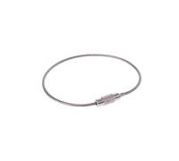 ULIJTH Câble porte-clés en acier inoxydable léger avec boucle de suspension pour support créatif Schlüsselanhänger Katze Metall Foto Acryl Schutzengel Schutzengel Auto Bunt