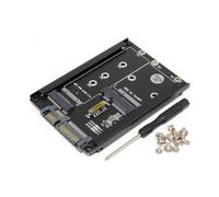 ULIJTH Carte convertisseur de disque solide à fente multiple pour disques de 2,5" compatibles et MSATA SATA3 6 Go/s Transmission ordinateur portable/ordinateur de bureau Compatible avec disque solide