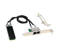 ULIJTH Carte réseau 2 ports 1000 Mbps Gestion thermique avancée touches B+M pour diverses cartes mères deux cartes Gigabit Ethernet