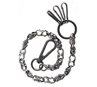 ULIJTH Chaîne de jeans Hip Hop Jupe Pantalon Gothique Tête de Mort Portefeuille avec Double Crochet Ceinture Bijoux Chaîne Jean Chaînes pour Homme Femme Punk, taille unique, Comme décrit, Comme décrit