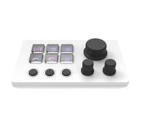 ULIJTH Clavier professionnel 12 touches avec rétroéclairage LED et boutons de contrôle intuitifs pour la création de contenu de la plate-forme de contrôle de flux