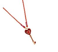 ULIJTH Collier avec pendentif en forme de goutte à quatre feuilles avec détails vibrants réglables pour elle, taille unique, Comme décrit, Comme décrit.
