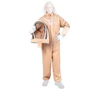 ULIJTH Combinaison de protection pour apiculteur avec voile amovible, gants en peau de chèvre, couverture complète, tenue d'apiculture, accessoires d'inspection des colonies, combinaison ventilée