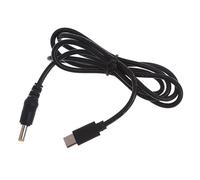 ULIJTH Convertisseur de charge pour ordinateur portable USB de type C femelle vers câble d'alimentation mâle 4 x 1,7 mm pour cordon d'alimentation 12 V