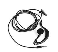ULIJTH Écoute unique 3,5 mm Écouteurs spiralés Fonction mono écouteur intra-auriculaire Casque stéréo uniquement pour écoute