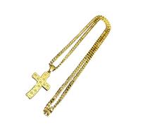 ULIJTH Élégant collier à breloques en forme de croix résistant au ternissement - Accessoire de bijoux pour personnaliser l'expression et la foi