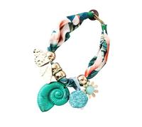 ULIJTH Élégant collier écharpe florale avec couverture des plis du cou doux et confortable en tissu mélangé pour tous les jours ou les vacances, bijou de cou tendance polyvalent, taille unique, Comme