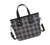 ULIJTH Élégant sac à bandoulière bicolore avec sangle réglable, composition en polyuréthane résistant à l'eau pour un usage quotidien, sac léger en polyuréthane pour femme, Noir , One Size