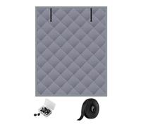 ULIJTH Ensemble de rideaux de fenêtre bloquant le froid en tissu Oxford pour éviter la perte de chaleur, comprend 20 clous et bandes de fixation, ensemble de rideaux thermiques d'hiver isolants