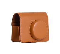 ULIJTH Étui en cuir PU souple en silicone pour appareil photo Wide400 avec bretelles, marron