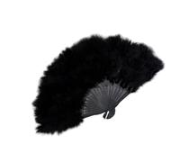 ULIJTH Éventail décoratif portable à plumes douces avec design léger Idéal pour les portraits de mariée et les accessoires de fête de mariée
