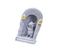 ULIJTH Figurine imaginative avec texture de pierre pour raconter des histoires et décorer une porte de jardin en résine