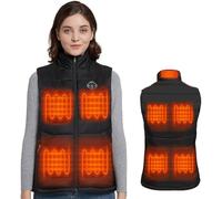 ULIJTH Gilet chauffant thermique multi-usage avec technologie imperméable pour temps froid, gilet chauffant réglable
