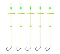 ULIJTH Hameçon de pêche en acier au carbone anti-accrocs bas bas pour mangeoire à carpe eau douce lac rivière installation facile explosions hameçon poisson hameçon