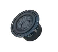 ULIJTH Haut-parleur rond en caoutchouc de 7,6 cm pour caisson de basses 6 Ohm/8 Ohm Basse fréquence Super Bass Remplacement Woofer