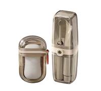 ULIJTH Lot de 2 étuis à savon portables avec gobelet à brosse à dents pour les randonneurs, hôtel, séjour, salle de sport, accessoires de voyage pour économiser de l'espace