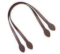 ULIJTH Lot de 2 sangles de sac à bandoulière en cuir synthétique pour travaux manuels faciles et poignée de sac à main Accessoires de remplacement, Café noir