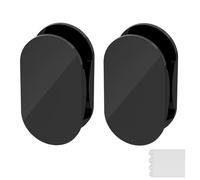 ULIJTH Lot de 2 supports de câbles USB en acrylique avec bandes adhésives puissantes, organiseurs de cordons muraux en verre, organiseurs de cordons de bureau faciles à installer pour les petits