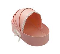 ULIJTH Panier à fleurs en forme de berceau pour fête prénatale - Panier vide pour bouquets - Cadeaux en carton pour mariage