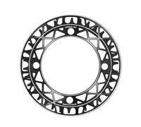 ULIJTH Pédalier 34T 36T 38T 104BCD Pédalier 4 trous en alliage d'aluminium Plaque creuse pour vélo de route VTT Plaque à disque unique