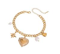 ULIJTH Pendentif délicat en forme de cœur pour femme - Bijou tendance élégant - Convient pour la mode et les photos d'événement de mariage, taille unique, Comme décrit