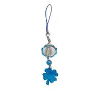 ULIJTH Pendentif trèfle porte-bonheur tendance en acrylique robuste pour téléphone portable, motif trèfles à quatre feuilles