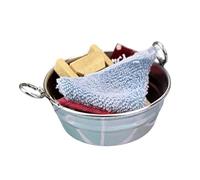 ULIJTH Petite cuve de lavage sans danger pour les enfants pour accessoires de poupée, design portable qui favorise les activités créatives de simulation réalistes maisons de poupée lavabo de salle de