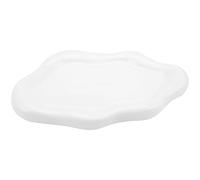 ULIJTH Plateau flexible en céramique avec support en forme de nuages pour comptoir, commode, salle de bain, organiseurs de bijoux élégants en céramique, taille unique, Comme décrit