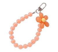 ULIJTH Porte-clés artistique en forme de fleur pour sac à main léger pratique en acrylique, Doré