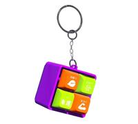 ULIJTH Porte-clés avec interrupteur de clavier à thème antique - Gadget portable anti-stress avec poisson en bois culturel - Porte-clés vintage moderne