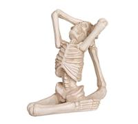 ULIJTH Sculpture de crâne sur le thème d'Halloween - Design détaillé - Squelette en résine - Décoration d'intérieur réaliste