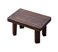 ULIJTH Tabouret compact en bois naturel pour économiser de l'espace - Finition bio - Repose-pieds multifonction